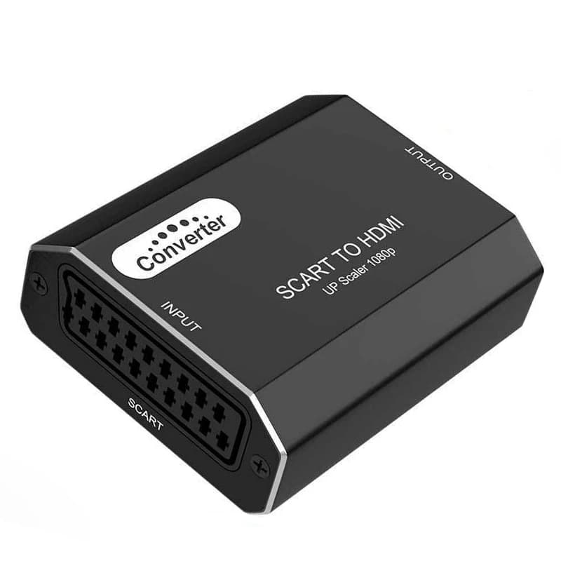 Converter Scart to HDMI 1080P Converter audio scaler video from analog to digital SCART 720P HDMI female for CRT/VHS/DVD CVBS