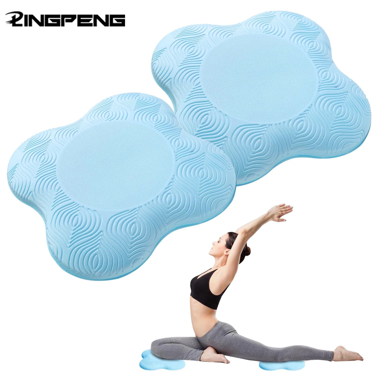 Tpe Thickened Anti Slip Yoga Kneeling Protective Pad Knee Soft Flat Support Slow Rebound Non-Slip Sports Fitness Mat Solid Elbow