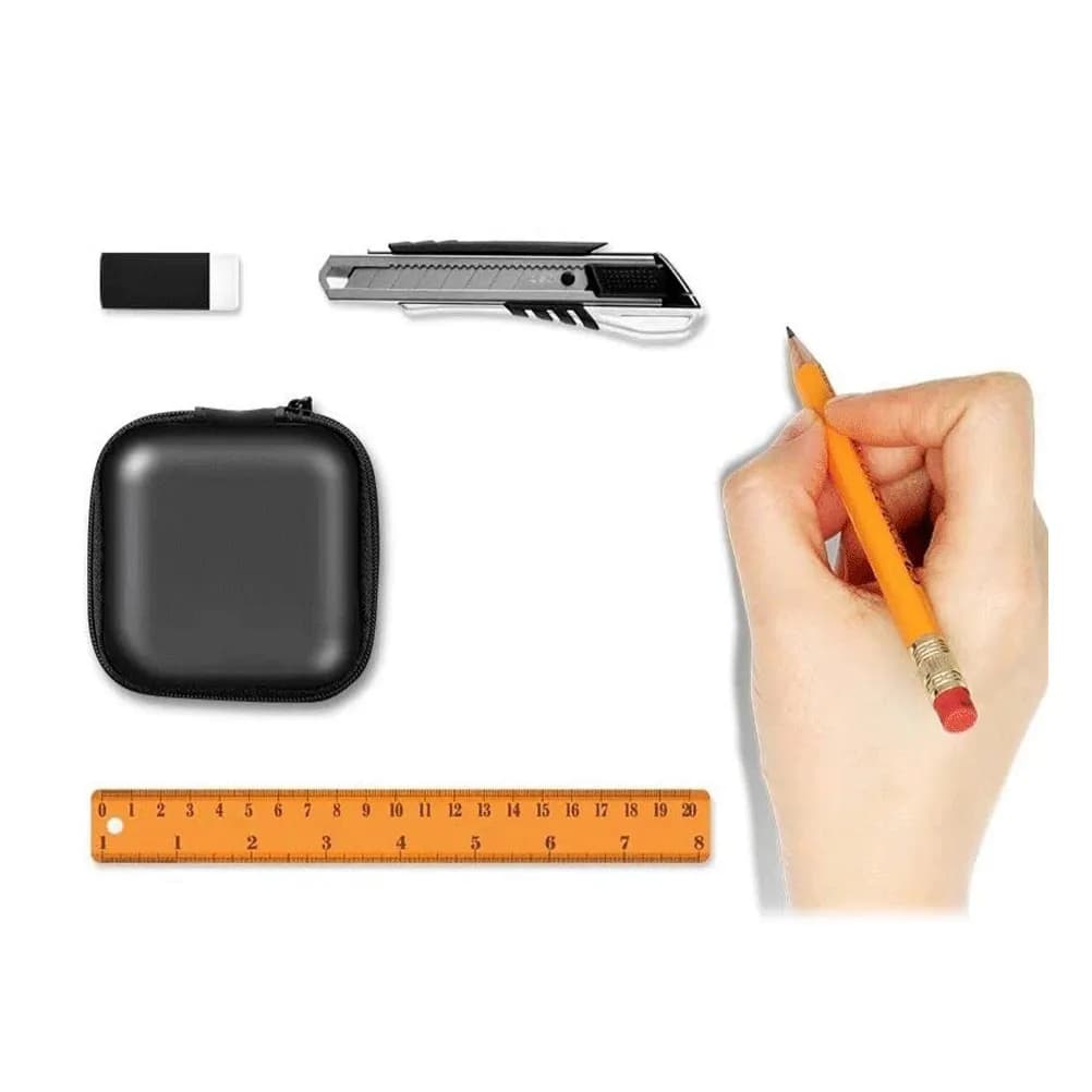 4Pcs Shockproof Waterproof Electronics Organizer Bag for Power Bank Earphones USB Cables Memory Cards Digital Accessories