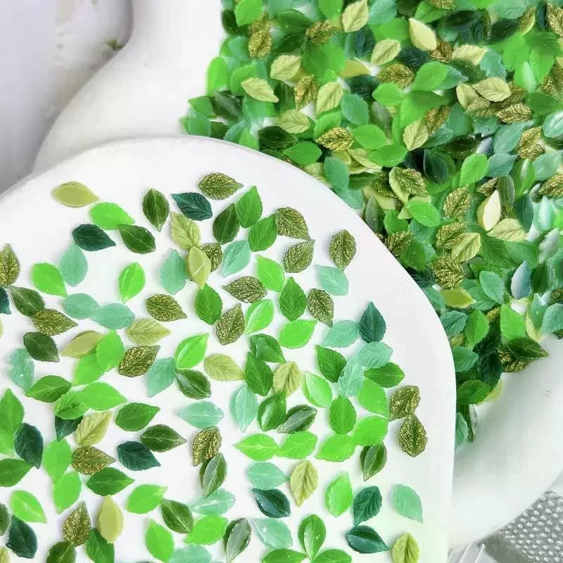 Miniature Leaf Silicone Mold 3D Embossing Small Leaf Jewelry Mold Food Grade Flexible Silicone for Handmade Resin Charms