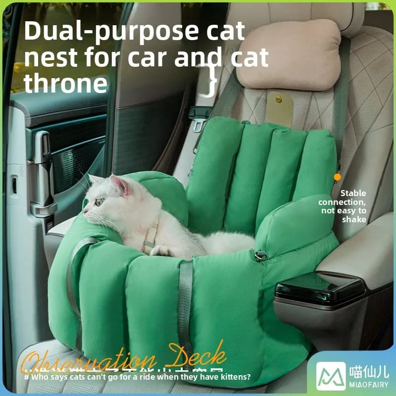 Lettiera per Gatti da Auto Portatile, Integrata e Multiuso, Borsa per Gatti Portatile, Chiusa, Antivento e Calda