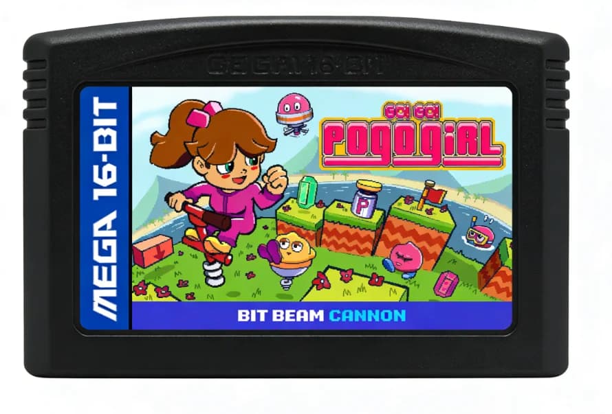 Vai! Vai! Scheda di gioco PogoGirl MD a 16 bit per console di gioco Mega Drive