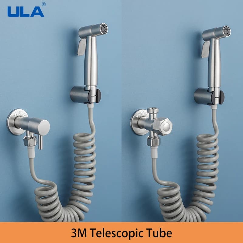ULA spruzzatore per Bidet portatile spazzolato rubinetto per Bidet in acciaio inossidabile rubinetto per bagno Shattaf valvola Jet Set doccia igienica