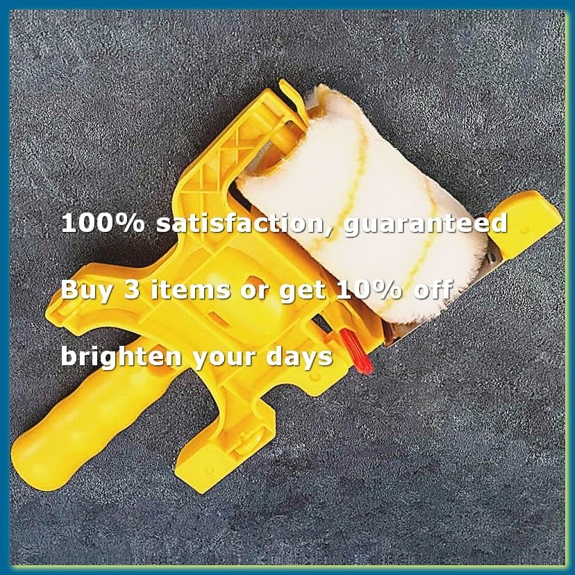6Pcs Paint Edger Roller Brush Tools Portable Clean-Cut Brush for Home Wall Ceilings
