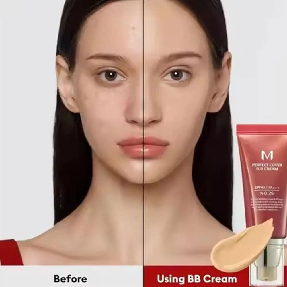 50ml Original Korean MISSHA M Perfect Cover BB Cream ESPOIR Silicone sponge Hydrating Chestnut Natural