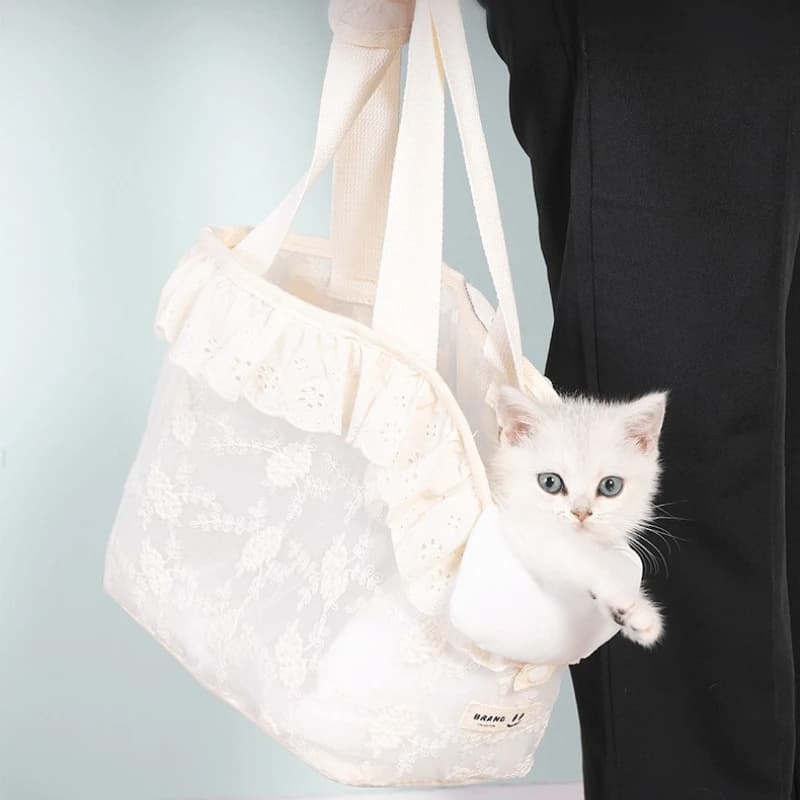 Borsa da trasporto per gatti da esterno, multifunzionale, portatile, a tracolla, in poliestere, per casa, MH40MB