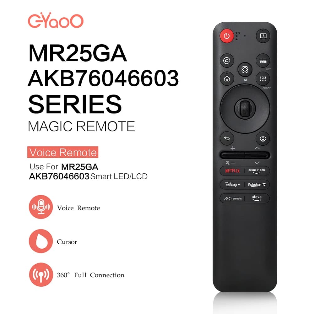 MR25GA AKB76046603 Telecomando Voice Magic compatibile con controller serie MR19BA/MR20GA/MR21GA/MR22GA/MR23GA/MR24GA/MR25GA