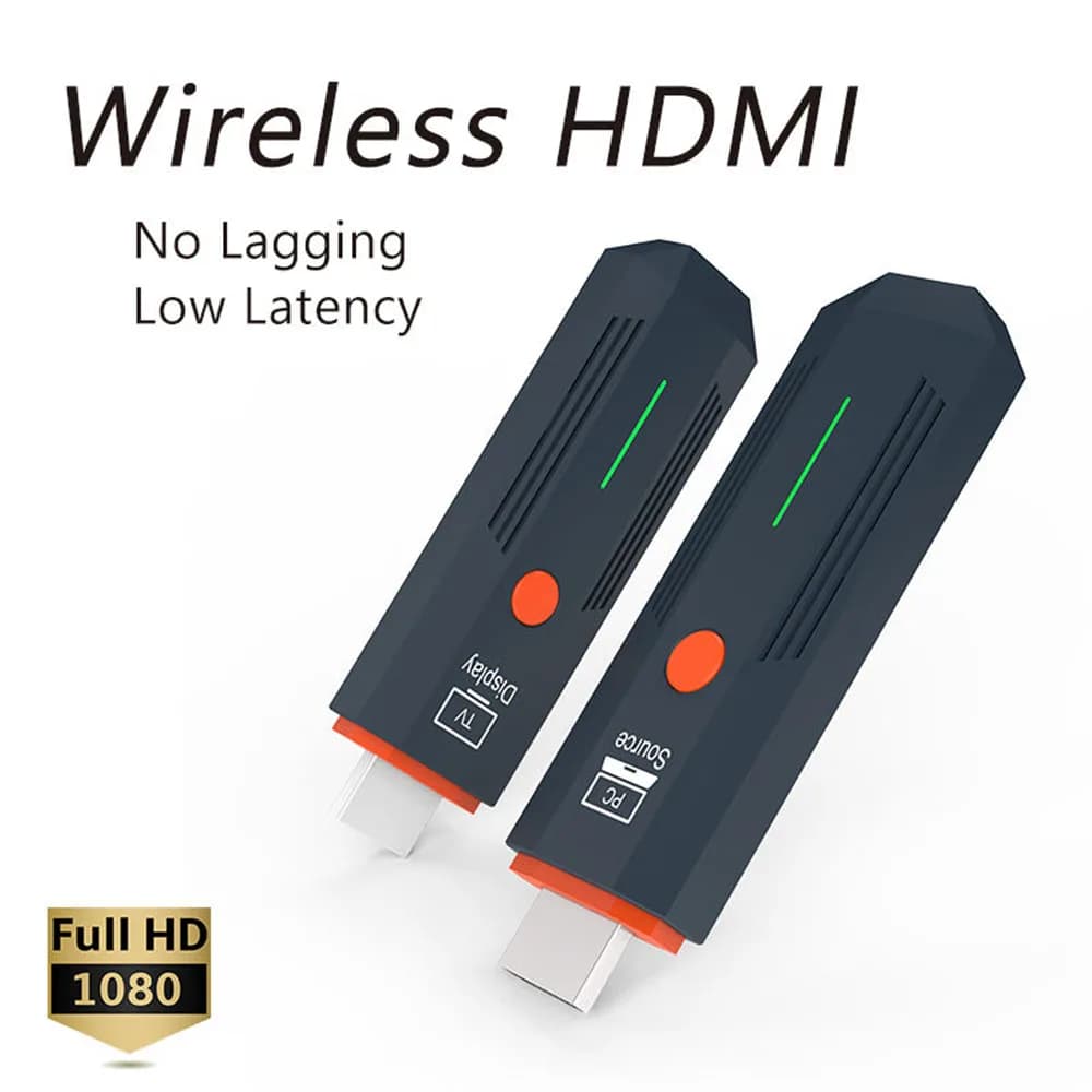 50M 1080P HDMI-Compatible Wireless Transmitter Receiver 5.8G Low Latency Display Extender for Laptop PC to TV Projector Monitor
