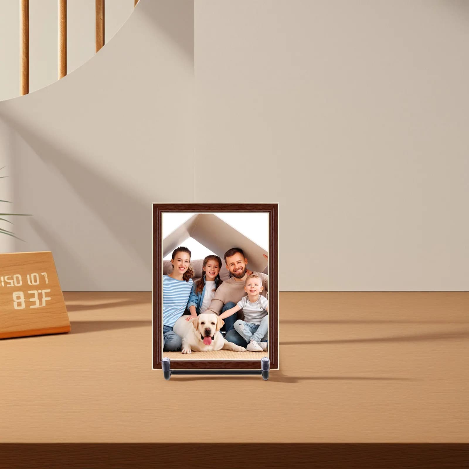 Metal Plate Holder Display Stand Sleek Sturdy Photo Picture Frame Easel Artistic Work Decorative Plate Tabletop Support Display