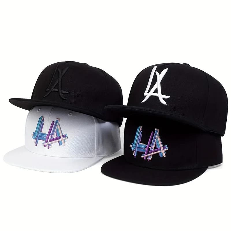 Cappelli hip-hop con ricamo lettera LA unisex Primavera Autunno Berretti da baseball casual regolabili per esterni Cappello per protezione solare Berretto sportivo