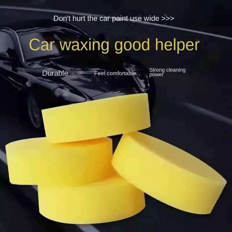 Auto Wash Wax Sponge Wipe Car con Round Car Wash Wax Polishing Care Sponge forniture per auto non danneggia gli artefatti per la pulizia dell'auto