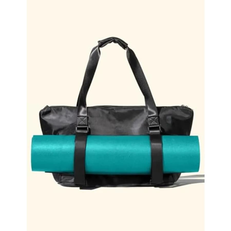 Borsa per Tappetino Yoga: Estensibile, con Cinghie Integrate per il Tappetino e Tasca per Laptop. Borsa Multifunzione per Accessori Yoga, Palestra e Lavoro Borsa Grande per Yoga e Palestra B