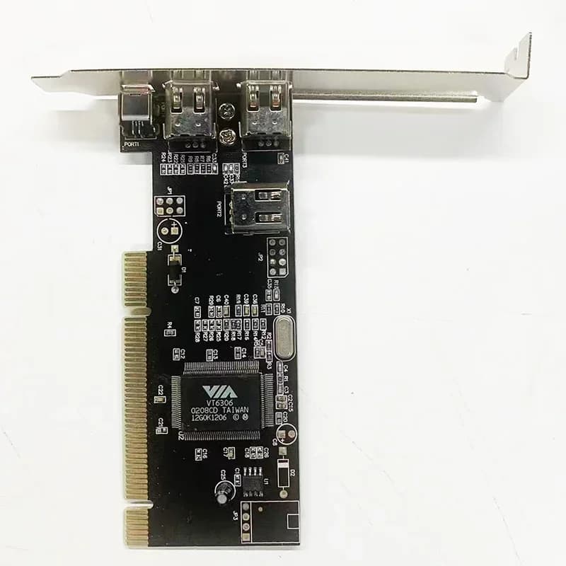 Nuovo 3 porte Firewire IEEE 1394 4/6 Pin PCI a 1394 Controller scheda DV Adattatore scheda di acquisizione video per HDD MP3 PDA