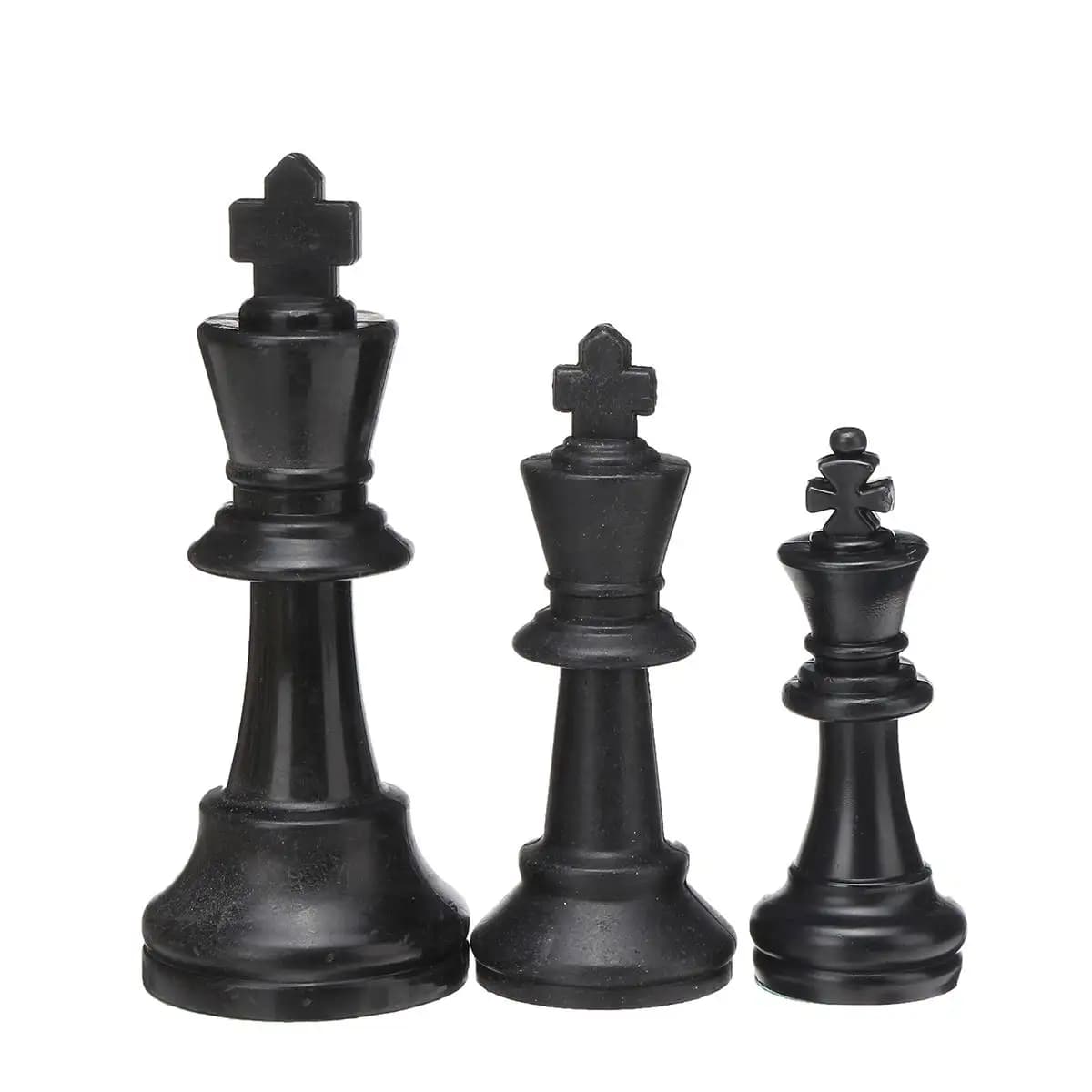 Gioco di scacchi King High 95mm 75mm 64mm Set di scacchi medievale senza scacchiera 32 pezzi degli scacchi Giocattoli per bambini Gioco di gioco