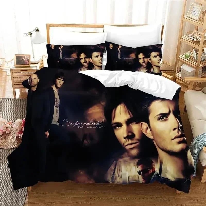 Supernatural 3D NEW Duvet Cover Pillowcase Bedding Set Adult Boy Girl Bedroom Decoration Children Single Double Large