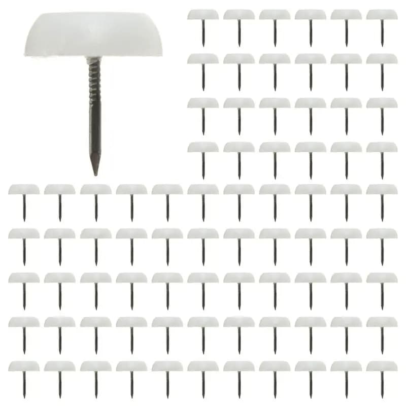 ABVT-400 Pezzi Cuscinetti in Feltro da 20 mm con Chiodo, Protezioni Antiscivolo per Gambe di Mobili, Sedie e Tavoli