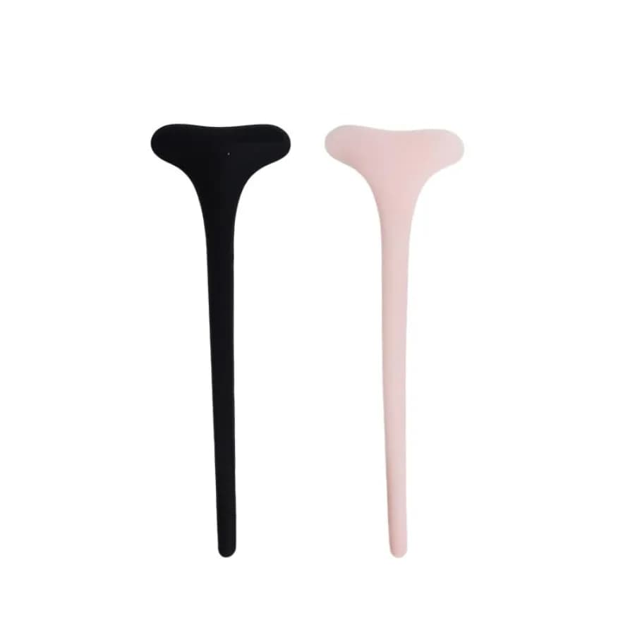 2 Pezzi Protezione in Silicone per Mascara, Scudo Riutilizzabile per Mascara e Ombretto, Strumento Adatto alle Principianti per Donne Nero+
