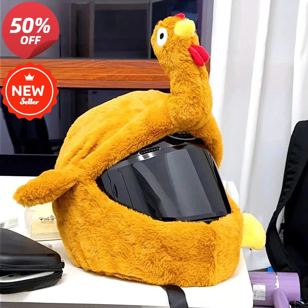 Casco integrale per moto Copertura in peluche Accessori per moto innovativi natalizi per adulti Cappello di protezione antipolvere per giro personalizzato all'aperto