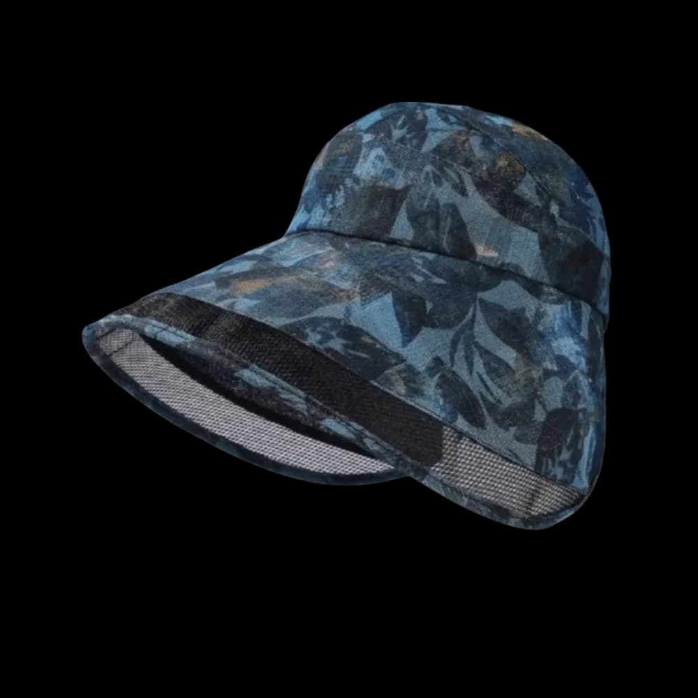 Cappello da Pescatore Anti-UV Regolabile con Visiera Aperta, in Rete di Poliestere Traspirante, con Ampia Tesa e Protezione Solare, Ideale per Viaggi