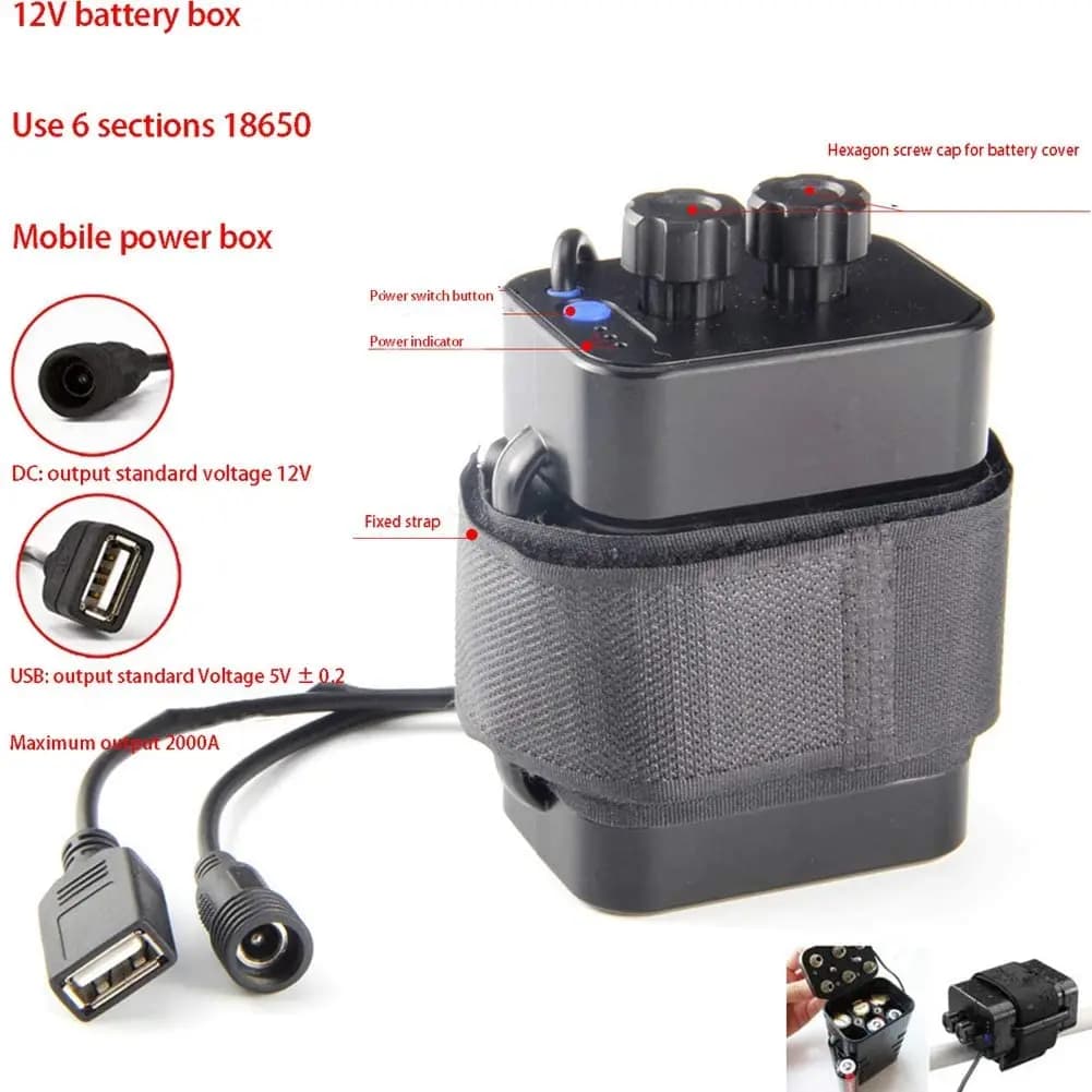 8.4V Impermeabile 4*18650/6*18650 Batteria Power Bank Caso di Ricarica USB Esterna Bicicletta Luce Pacchetto di Stoccaggio Scatola di Supporto Borsette w/filo
