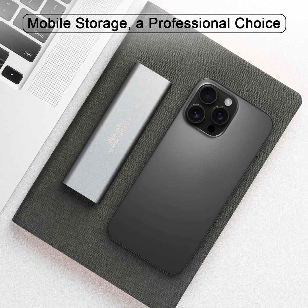 Custodia SSD M.2, custodia per disco rigido NVME M.2, USB C esterna senza attrezzi, con cablaggio e adattatori, per SSD 2230/2242/2260/2280