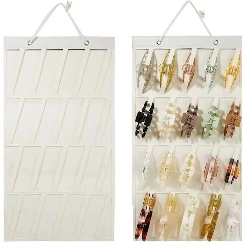 1PC Hair Claw Clips Organizer Hanging Wall Hair Claws Holder Organizers For Women Girls Hairpins Display Accessories Storage Bag