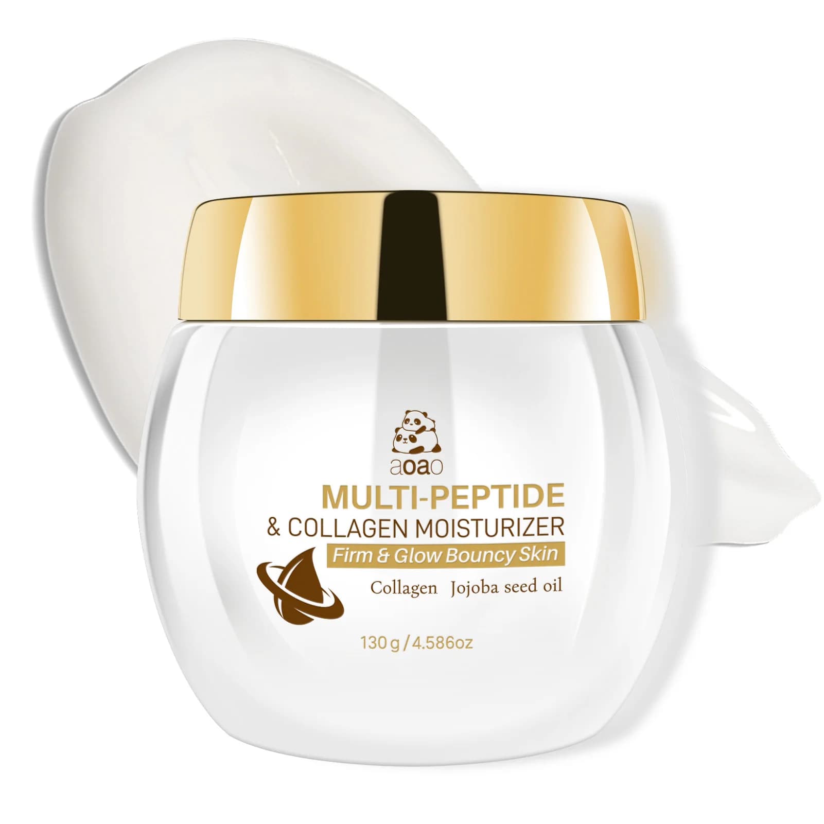 Crema peptidica al collagene: texture leggera, crema viso rassodante, idratante e nutriente ad assorbimento rapido.
