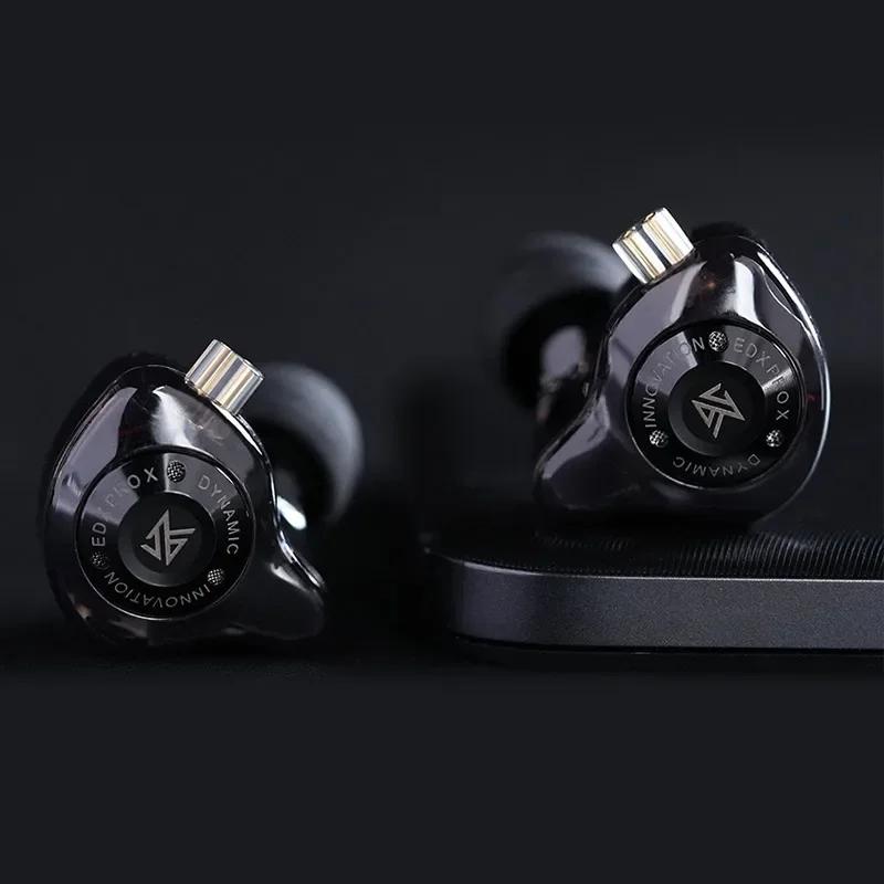 KZ EDXPRO X headphones with Dynamic Driver, HIFI Bass Headphones for Sport, DJ headphones with Noise Cancellation, KZ EDX PRO X D-FI ZSN PROX EDC EDA ZVX