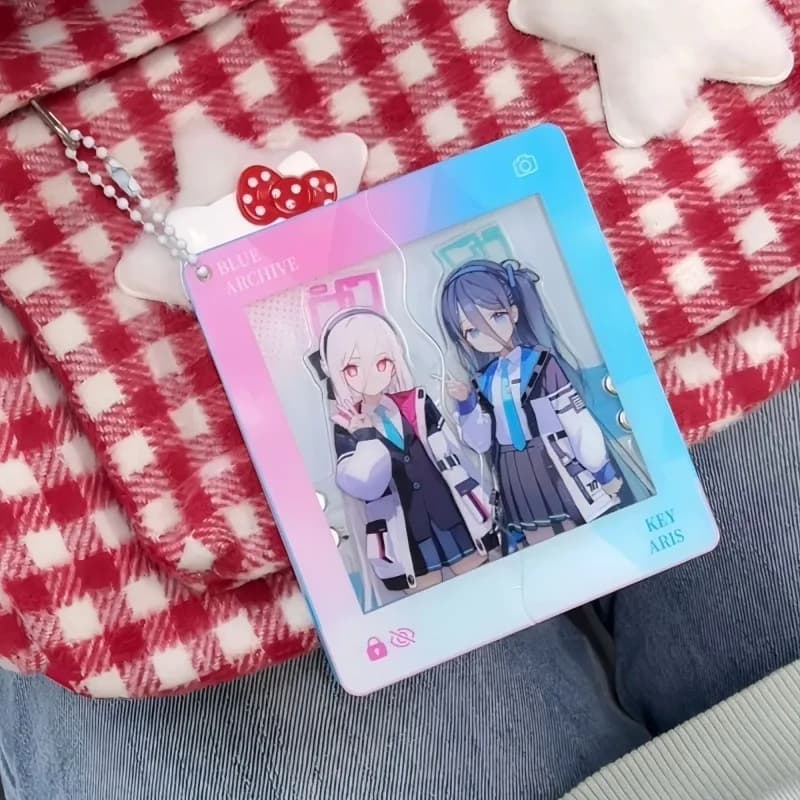 Portachiavi in Acrilico Cosplay di Game Kei Alice Sunaookami Shiroko, Accessori per Giochi di Ruolo, Ciondoli per Borse Unisex