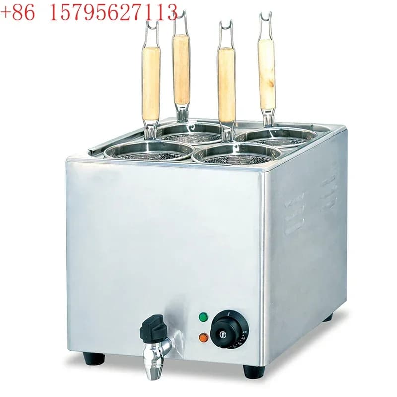 EH-674 Piano d'appoggio in acciaio inossidabile Fornello per pasta elettrico commerciale Fornello per noodle Macchina Caldaia Fornello da cucina Vendita calda