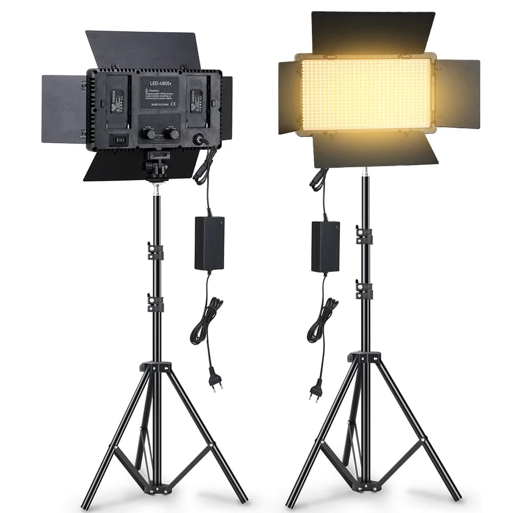 LED Photography Video Light Panel Lighting Photo Studio Lamp Kit With Tripod Stand For Shoot Live Streaming Youtube Tiktok