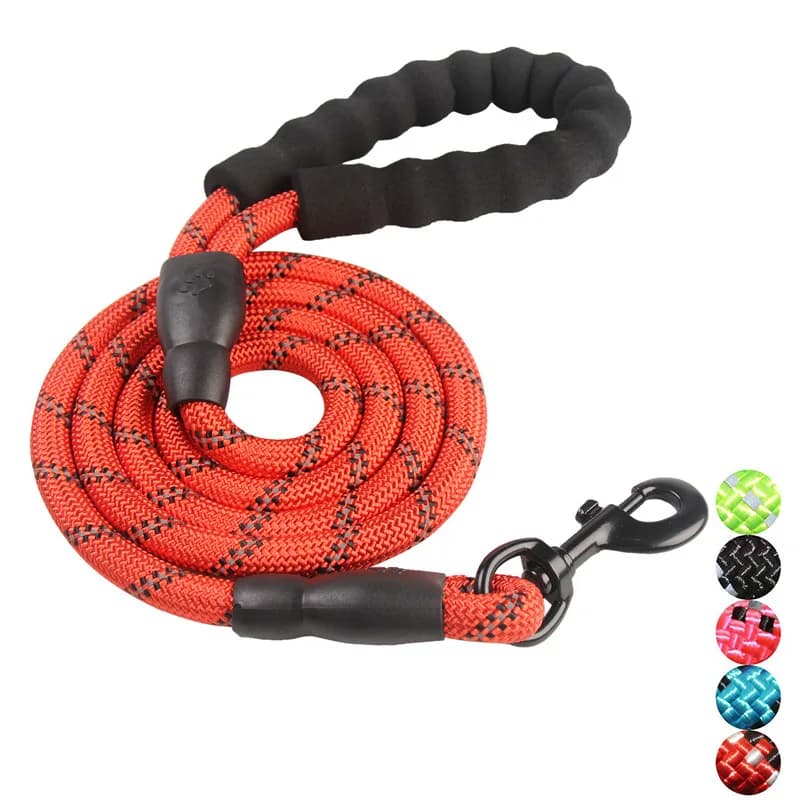 Guinzaglio Riflettente per Cani con Impugnatura Imbottita, Robusto Guinzaglio in Nylon per Cani di Taglia Media e Grande