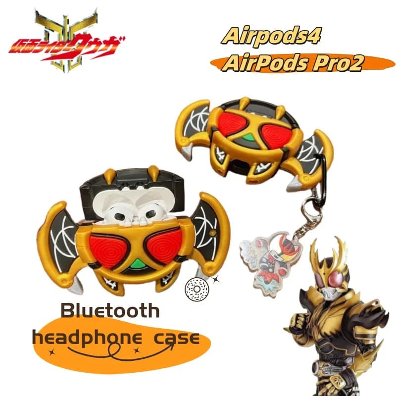New Kamen Rider Anime Cartoon Bluetooth Headphone Case Airpods4 AirPods Pro2 Creative Custom Headphone Case Party Gift