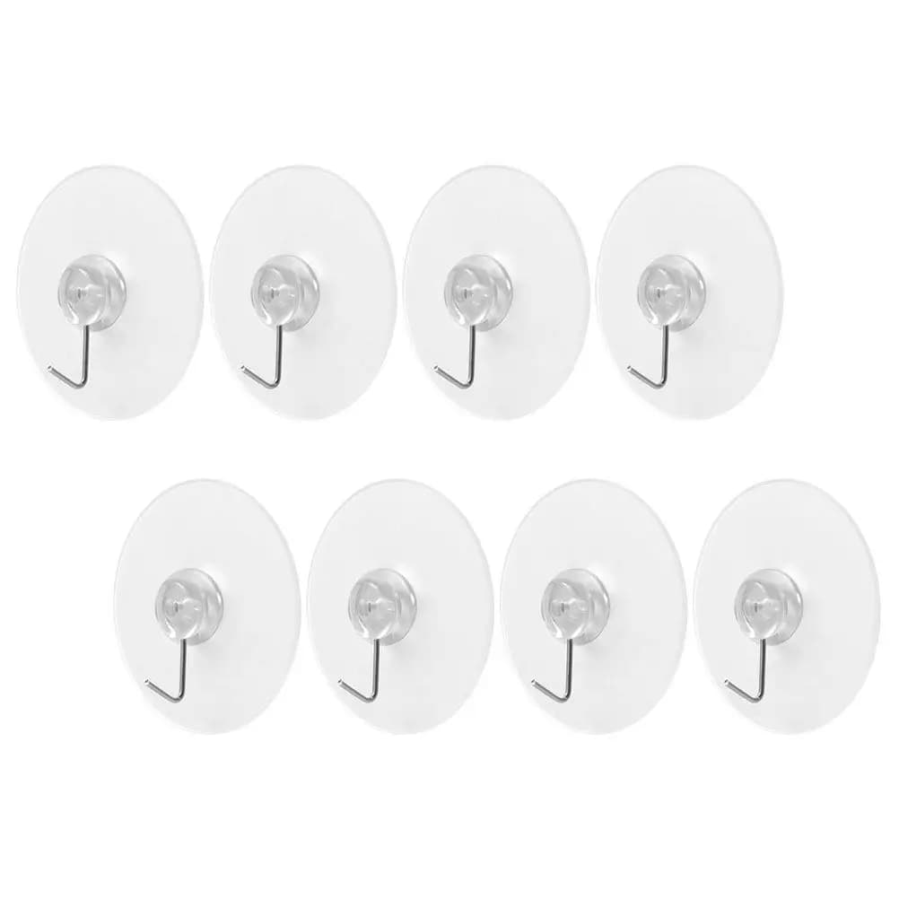 Set di 8 Ganci a Ventosa Multiuso per Bagno e Cucina, Ganci Resistenti Riutilizzabili per Appendere Asciugamani