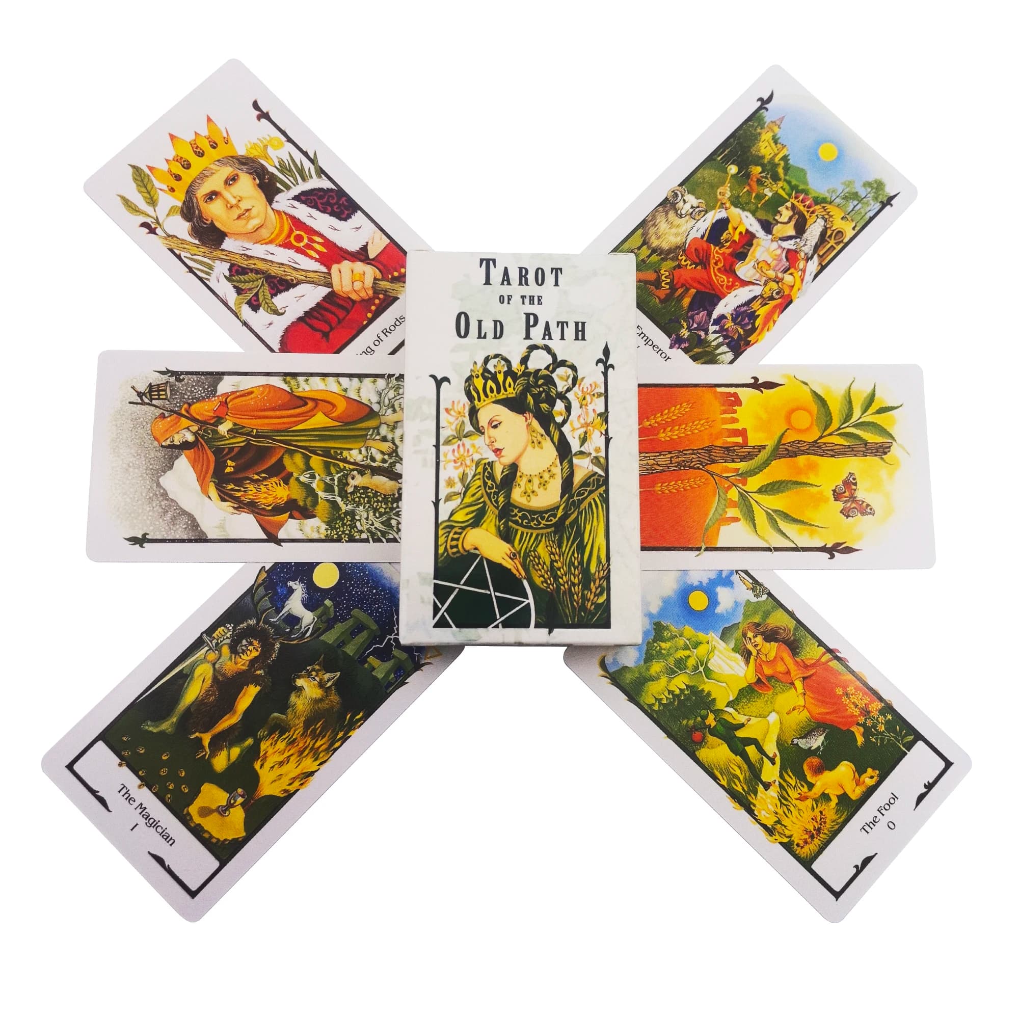 Carte dei tarocchi Goetia Old Path in inglese completo Divertente gioco da tavolo Oracle Deck con guida PDF regalo