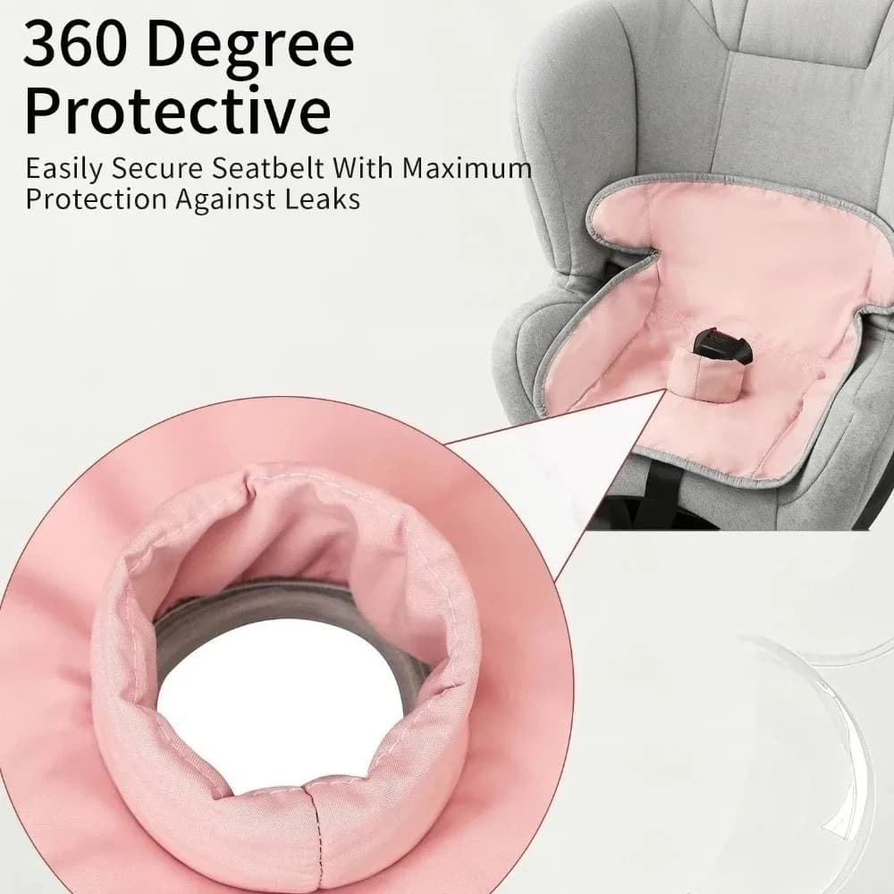 Tappetino per Seggiolino Auto a 3 Strati Impermeabile, Antiscivolo, Portatile, Facile da Pulire, Delicato sulla Pelle
