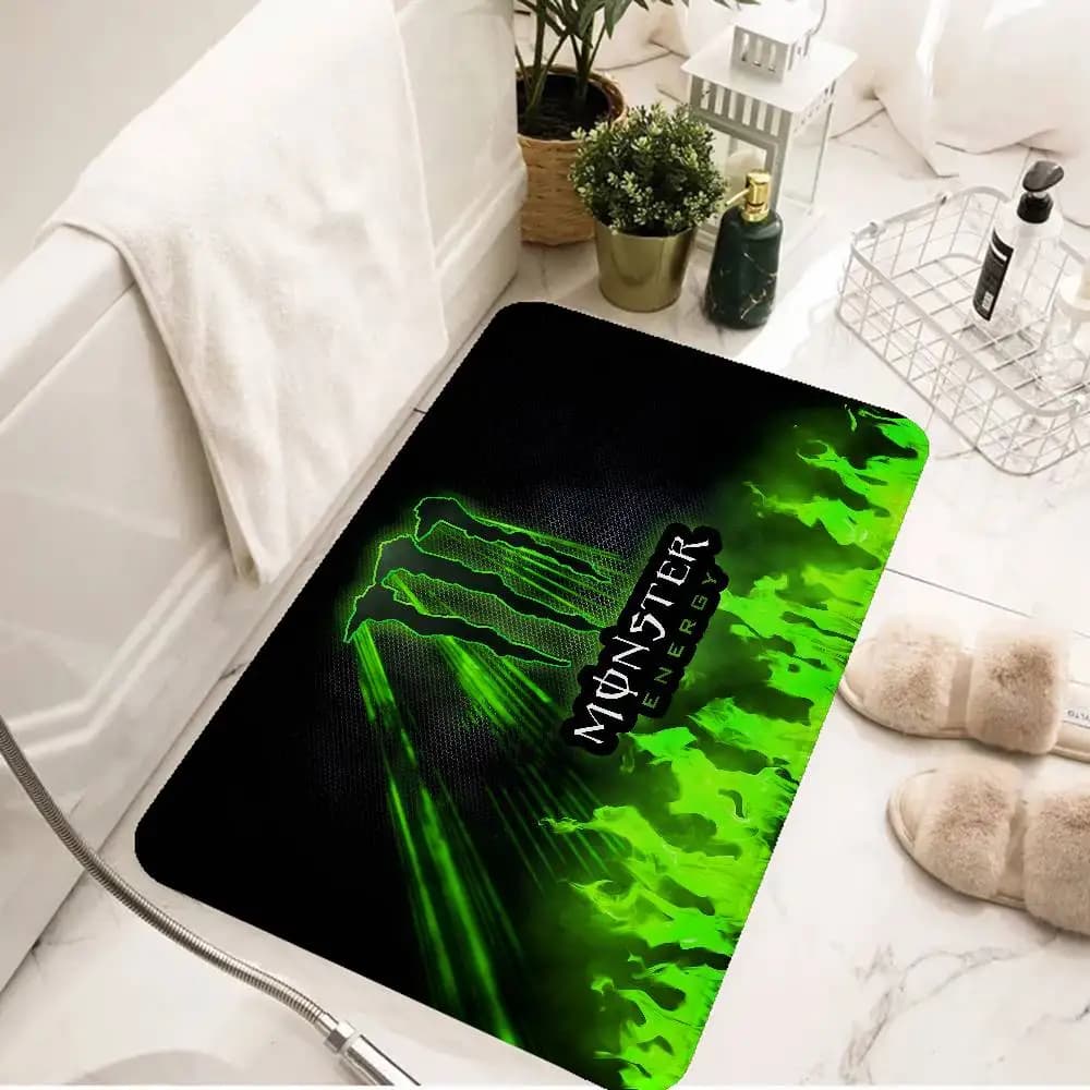 M-MonsterES-Fashion-E-Energys Tappetino per porta in stile nordico, per camera da letto, soggiorno, balcone, antiscivolo, Alfombra