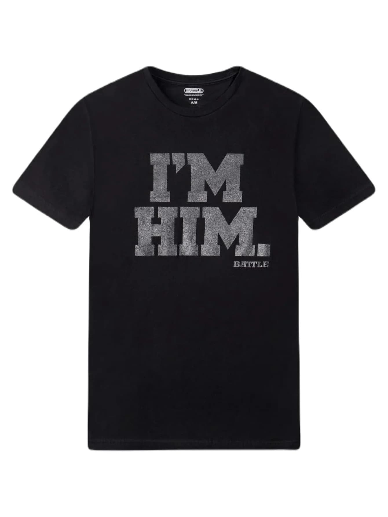 Unisex Adult "I'm HIM" Battle Sports T-Shirt - 100% Cotton Print Tee Suitable for Adults & & - Casual Athletic Wear for Gym, Tra