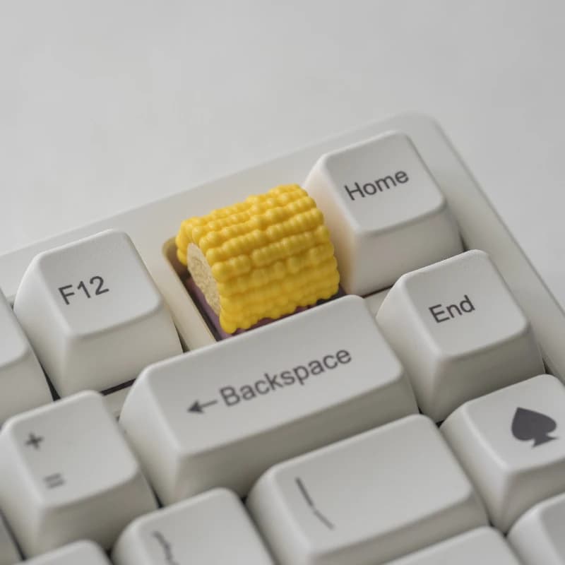 Copritasti fai-da-te Simpatico cartone animato Mais Copritasti personalizzati Croce Tastiera meccanica ESC Copritasti in ABS tridimensionale creativo Singolo