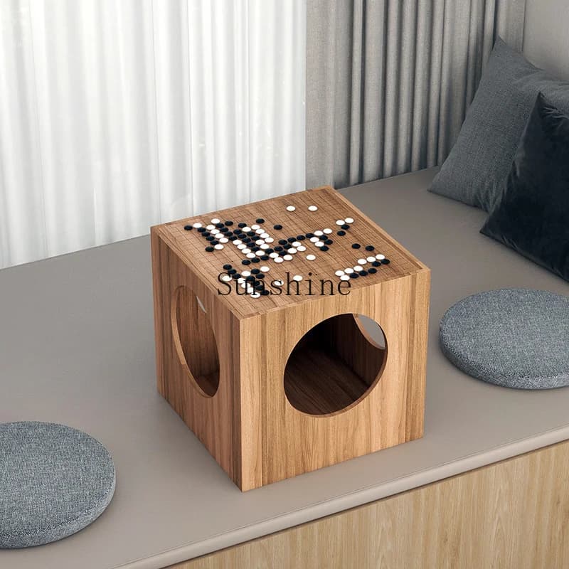 Nuovo tavolo cinese con finestra a bovindo tatami backgammon a doppio scopo, semplice e moderno