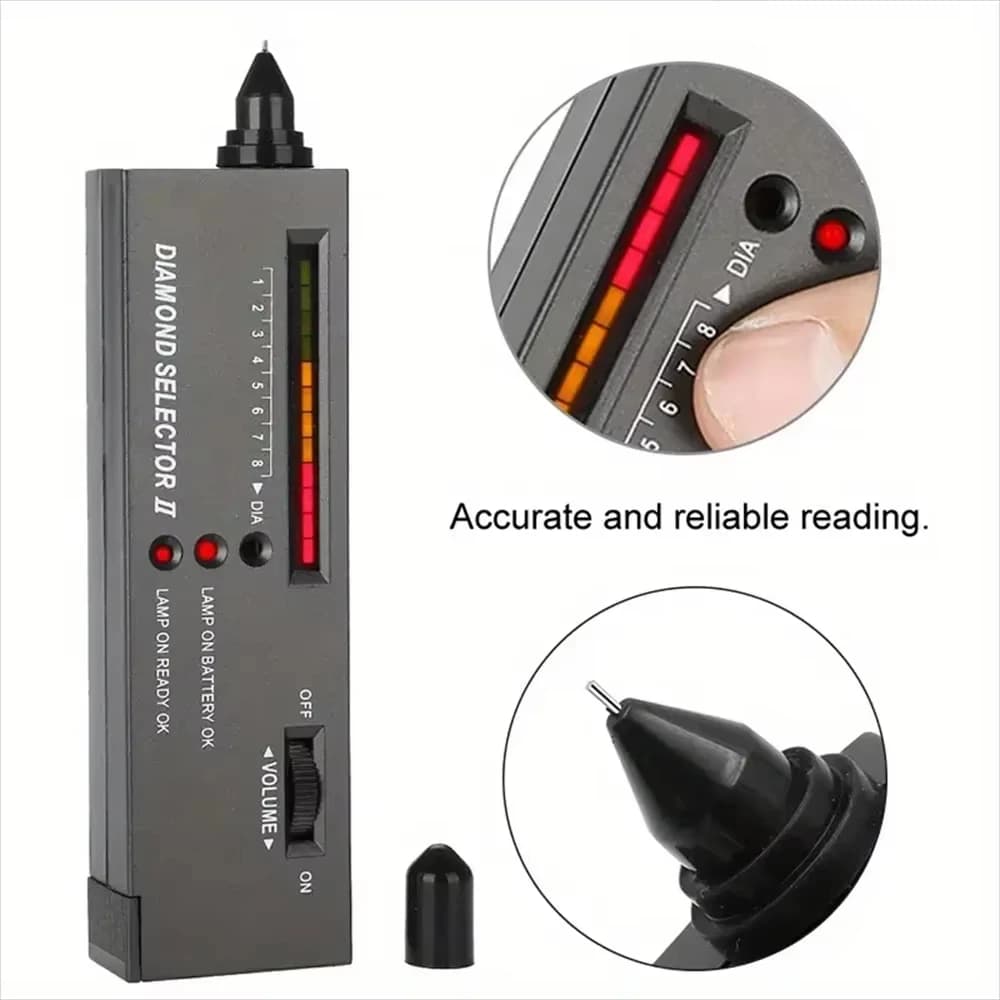 High Precision Diamond Professional Tester, Jewellery Selector Kit, Gems Identification Tool for Precise Test
