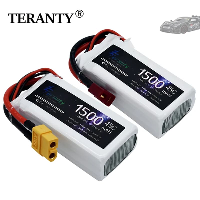 2/4 pcs 3S Lipo battery 11.1V 1500MAH 45C RC car battery for FPV RC drones boats remote control toys rechargeable batteries
