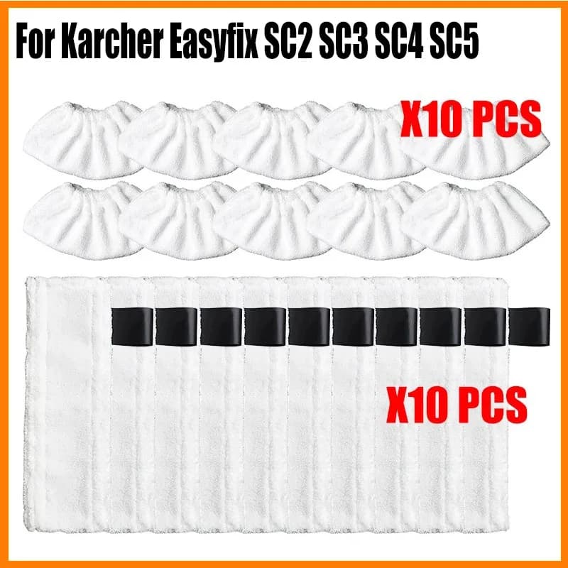 Panno per scopa per Karcher Easyfix SC2 SC3 SC4 SC5 Pulitore a vapore Copertura per tampone per pulizia pavimenti in microfibra Accessori per pulitore a vapore