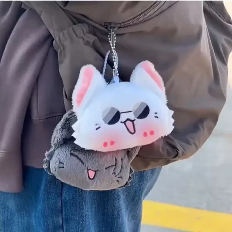 Soul keyring Geto Suguru and Satoru Gojo Plush Cosplay Doll Keyring with pendant Accessories Keyring Gifts for Fans