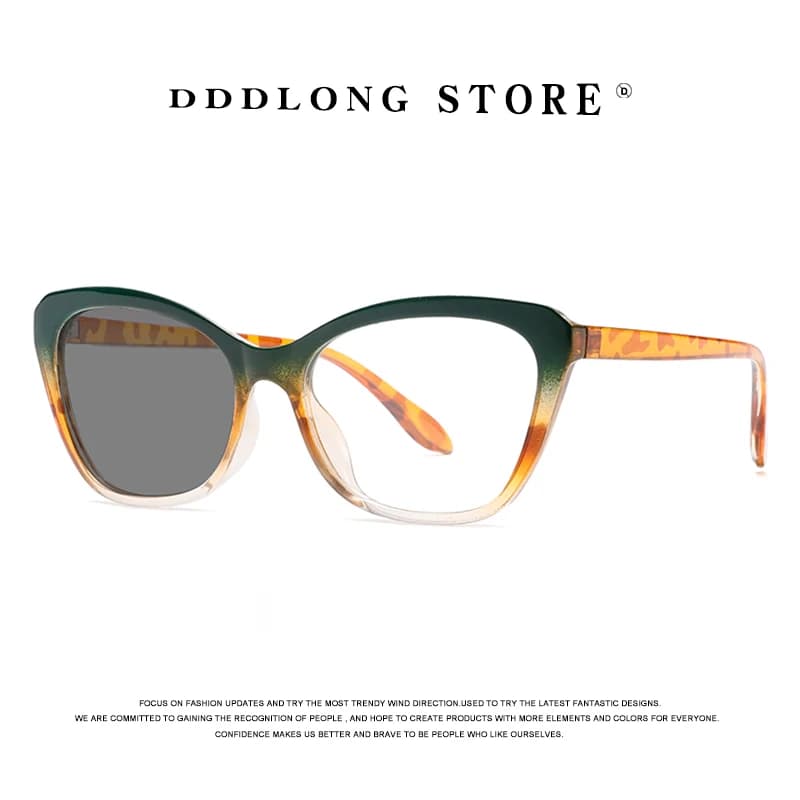 DDDLONG occhiali da vista fotocromatici donna occhiali Anti radiazioni occhiali da sole maschili cambia colore Cat Eye occhiali Anti luce blu D440