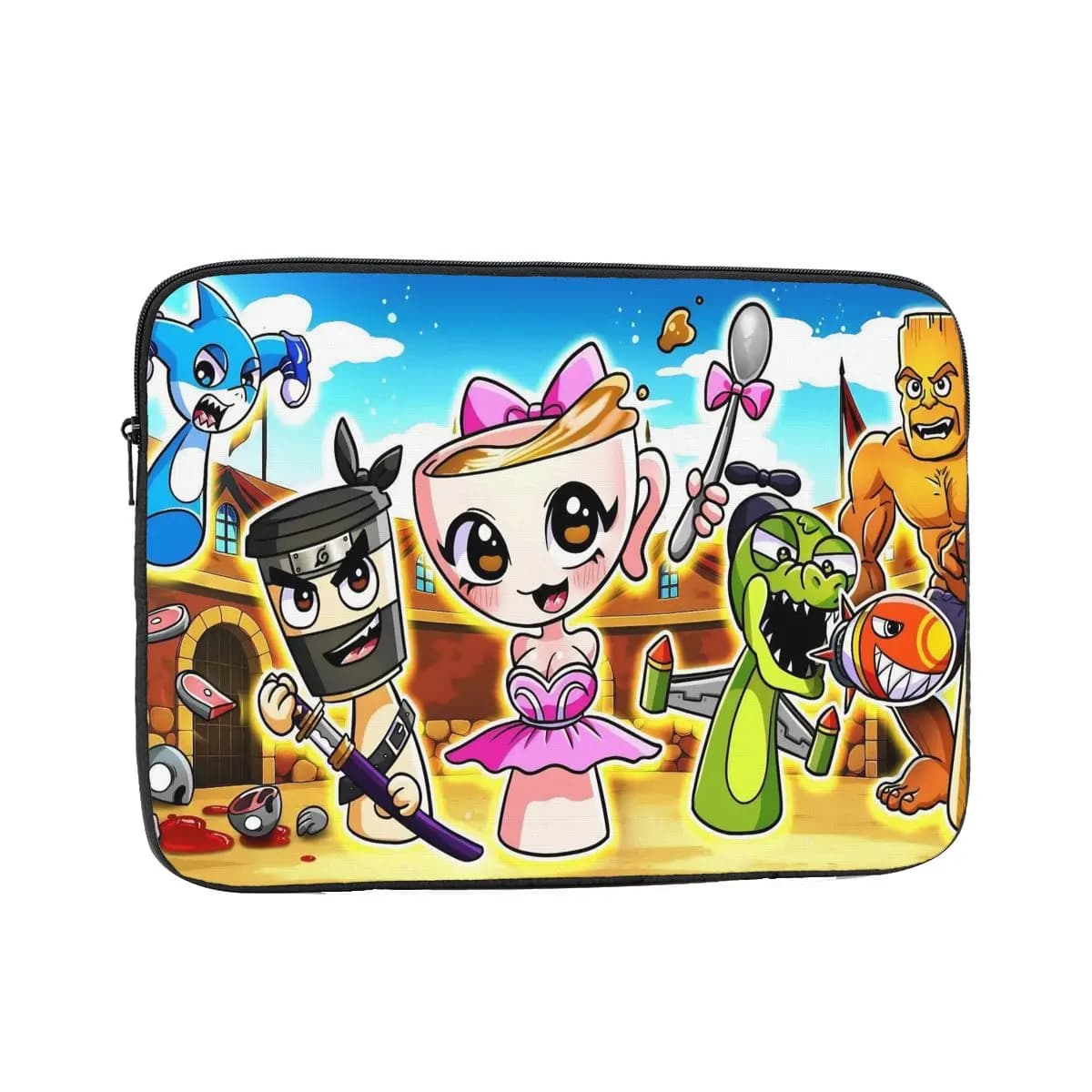 Custodia antiurto 12 13 15 17 pollici Italian Brainrot Cartoon Borsa per laptop Custodia Tralalero Tralala Custodia per notebook
