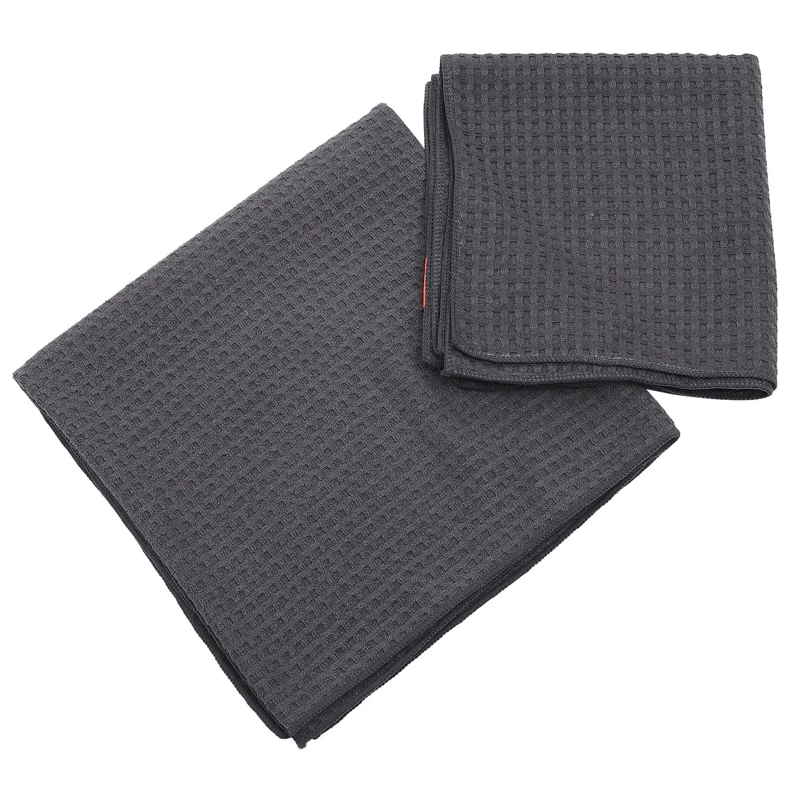 2Pcs Waffle Bath Towels Thickened Large Multi-Use Quick Dry No Hair Shedding Supple Bath Towels