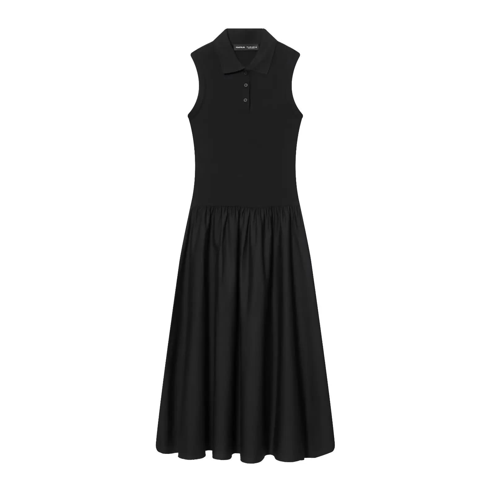 Fashionable Sleeveless Neck Knitted Vest Dress Women's Cross-Border High Waist Other 100% Material Summer Dress