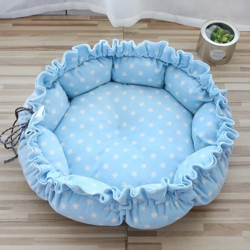 Letto rotondo per cani di piccola taglia da 45 cm-85 cm - letto per gatti, letto per animali antiscivolo lavabile per interni