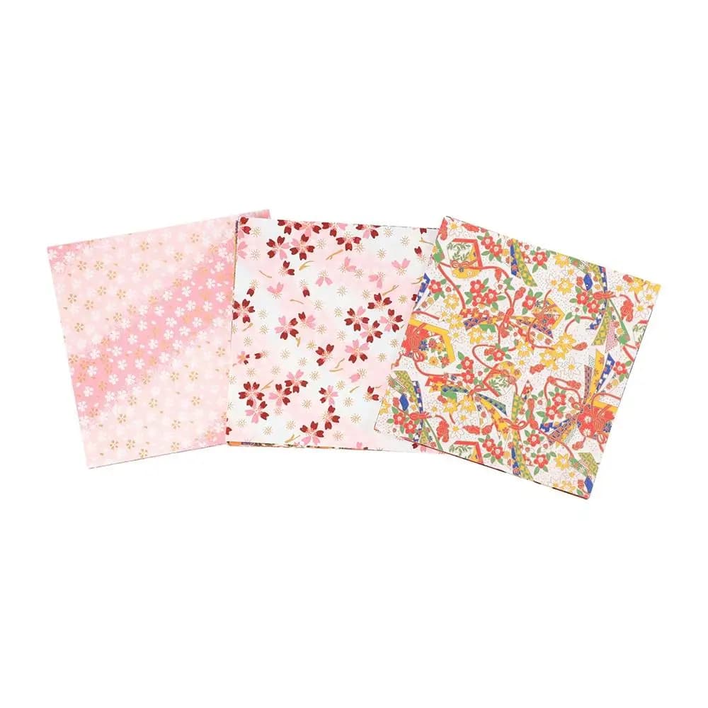 Japanese Style 20pcs/pack DIY Decorative Flower Folding Craft Paper Origami Scrapbook Decor Handmade